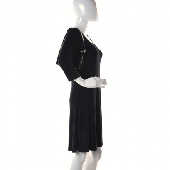 Authentic PRADA Spazzolato Mini Patent Leather Shoulder Bag Black - Picture 3 of 16